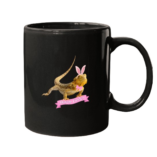 Bearded Dragon Pet Easter Bearded Dragon Funny Spring Lizard Bearded Mugs