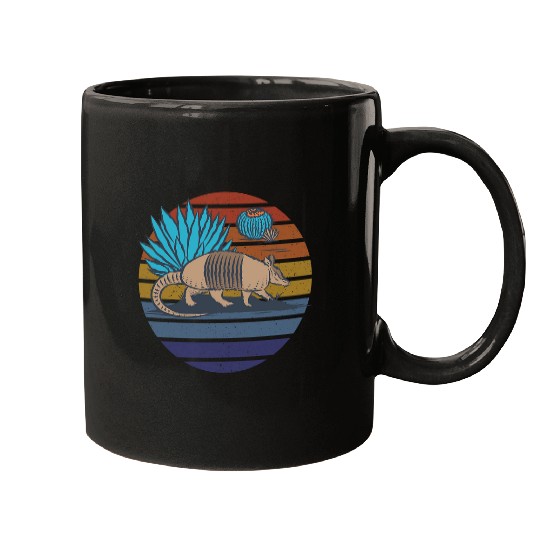 Armadillo Pet Desert Agave Cactus Cacti Redrock Vacay Cute Mugs