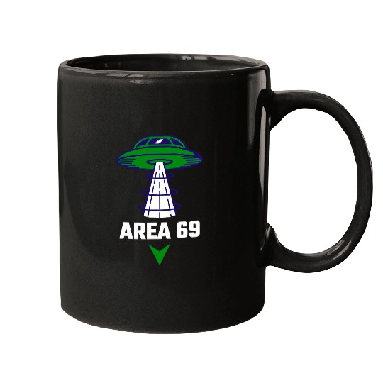 Aliens UFO Area 69 Funny Alien UFO Futuristic Area 51 Alienware Mugs