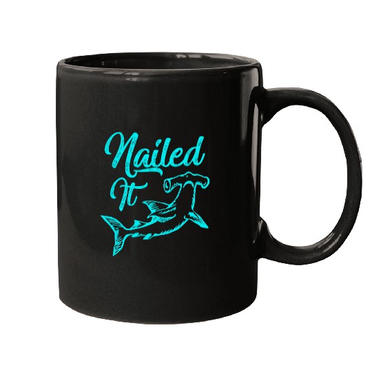 Shark Pet Trendy Nailed It Hammerhead Shark Deep Sea Mugs