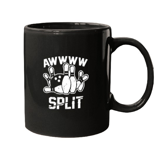 Sport Bowling Awww Split Funny Mens and Womens Bowling Alley sarcasms Mugs