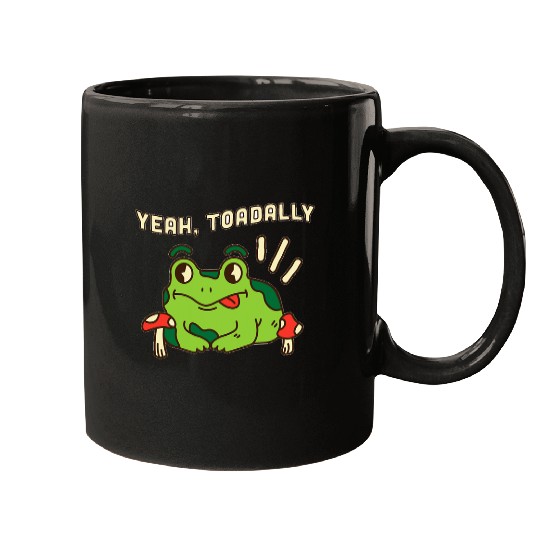 Frog Pet Cottagecore Aesthetic Toad Toadally Mugs