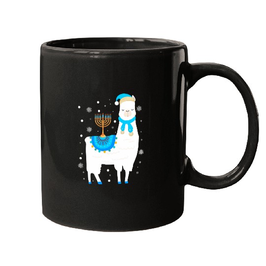 Llama Pet Funny Hanukkah Llama For Alpaka Lovers On Chanukah 9 Mugs