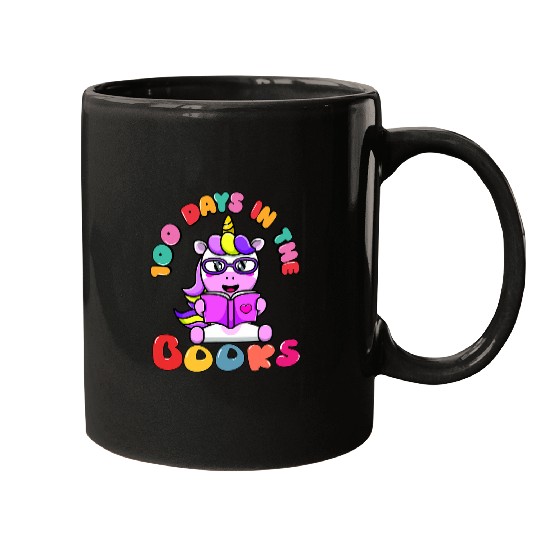 Unicorn Pet 100 Days In The Books 100 Days Of School Unicorn Kids Girls Mugs