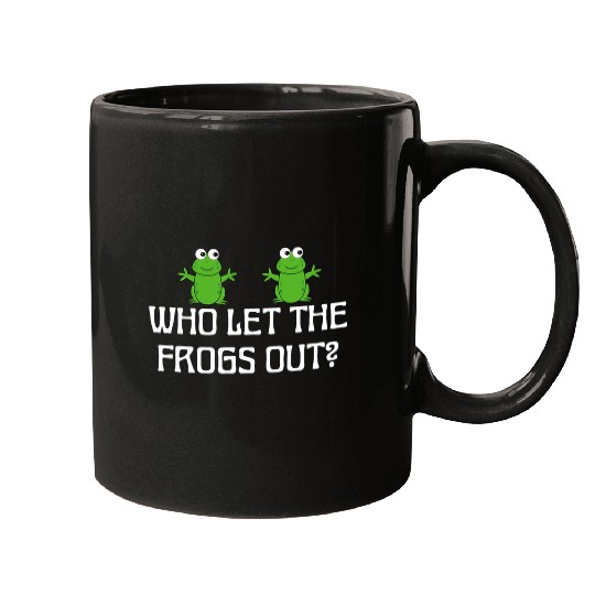 Frog Pet Who Let The Frogs Out Funny Frog Lovers Passover Costume Mugs