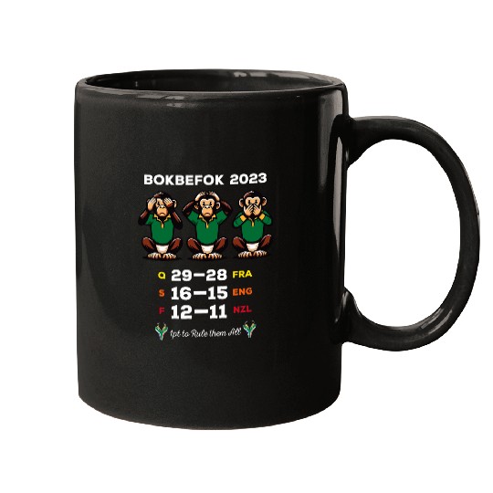 Sport Rugby Bokbefok Rugby South African Monkey Fans Funny Mugs