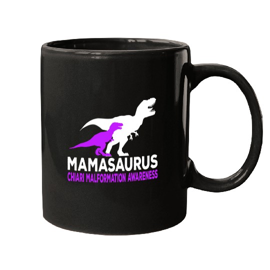 Dinosaur Pet Mama Dinosaur Chiari Malformation Awareness Mamasaurus Mugs