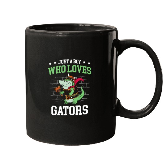 Alligator Pet Just A Boy Who Loves Gators Alligator Crocodile Lover Mugs