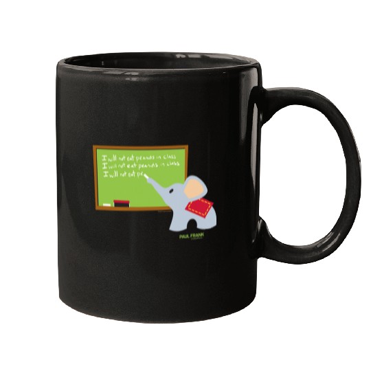 Elephant Mammal Paul Frank Ellie The Elephant Class Chalk Board Mugs