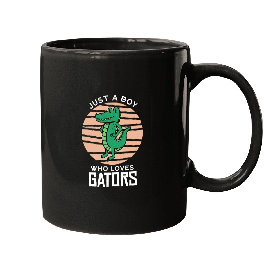 Alligator Pet Just A Boy Who Loves Gators Wild Animal Mugs