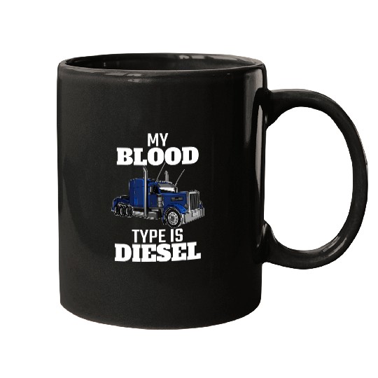 Truck Fun Funny 18 Wheeler Truck Driver Trailer Trucker 7 Mugs