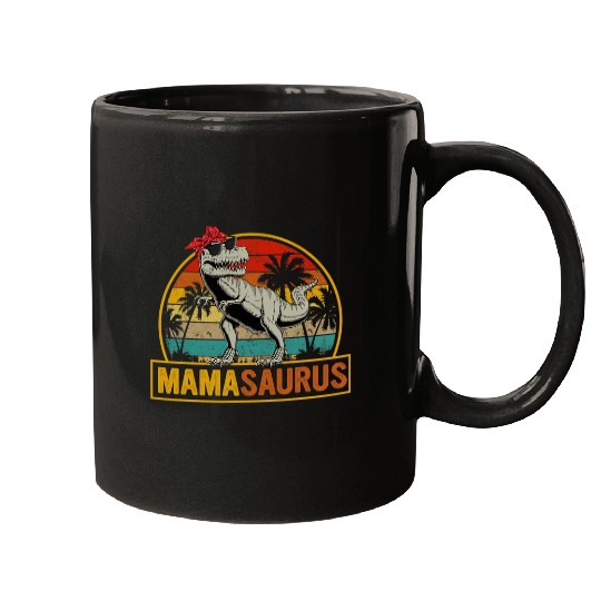 Dinosaur Pet Mamasaurus T rexs Dinosaur Funny Mothers day Mugs