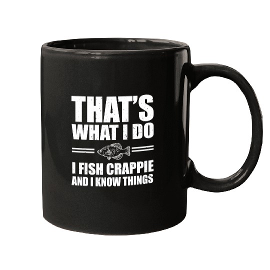 Fishing Fun Funny Crappie Fishing Saying Freshwater Panfish Mugs