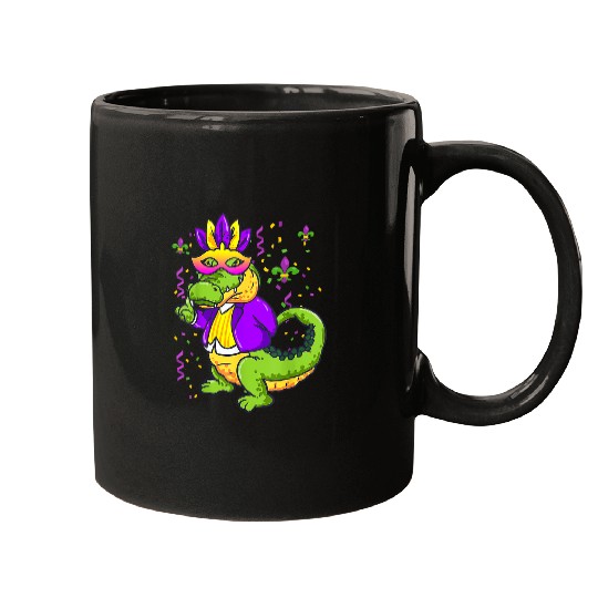 Alligator Pet Mardi Gras Alligator Lover New Orleans Louisiana 2 Mugs