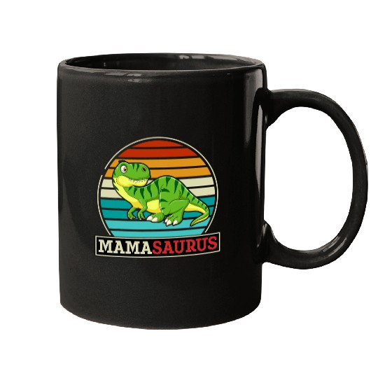 Dinosaur Pet Mamasaurus T rexs Dinosaur Funny Mama Saurus Mothers Family 7 Mugs