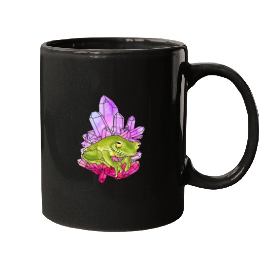 Frog Pet Crystal Amethyst Gemstone for Toad Owners 6 Mugs