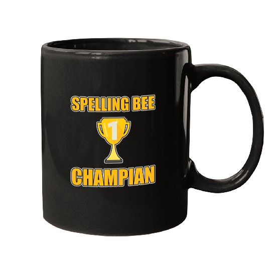 Book Fun Mens Reading Spelling Bee Champian Funny English Synonym School Mugs