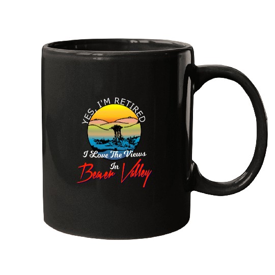 Beaver Pet Yes Im Retired In Beaver Valley Funny Mens Retirement Mugs