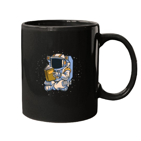 Book Fun astronaut and stars in space for bookworms 1 Mugs