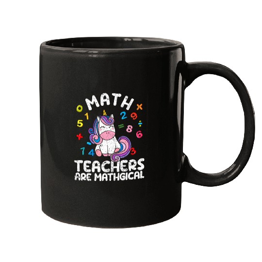 Unicorn Pet Math Teachers Are Mathgical Funny Unicorn Teacher Student Mugs