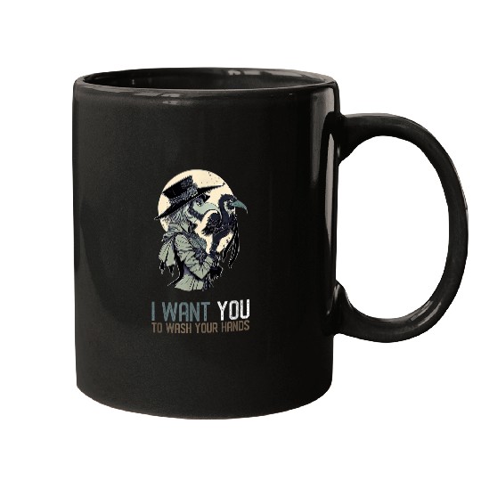 I Want You To Wash Your Hands Female Plague Doctor 24 Mugs