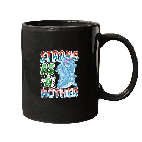 Dolphin Pet Gift Mom Strong As A Mother Mommy Mama Mothers Day Mugs