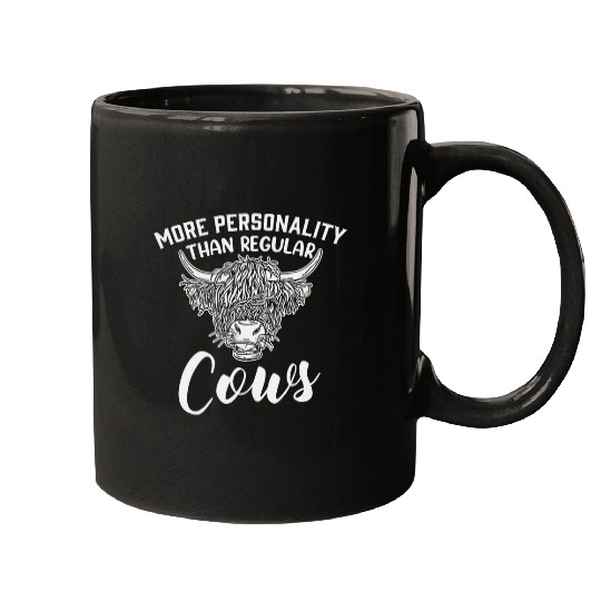 Cow Pet More Personality Than Regular Cows Highland Cow Mugs