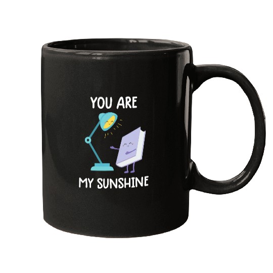 Book Fun You are my sunshine Reading Lamp Book Nerd Book Lover Mugs