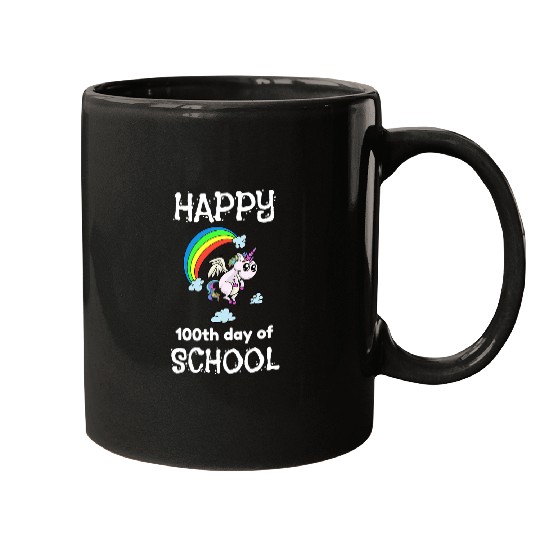 Unicorn Pet 100 days of school Flying Mugs