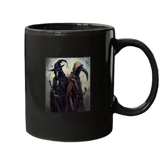 bests Friend Grim Reaper and Plague Doctor Healing Duo Art 22 Mugs