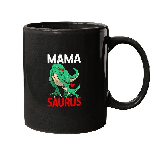 Dinosaur Pet Mamasaurus T rexs Dinosaur Mama Saurus Mom Mothers Day Idea Mugs