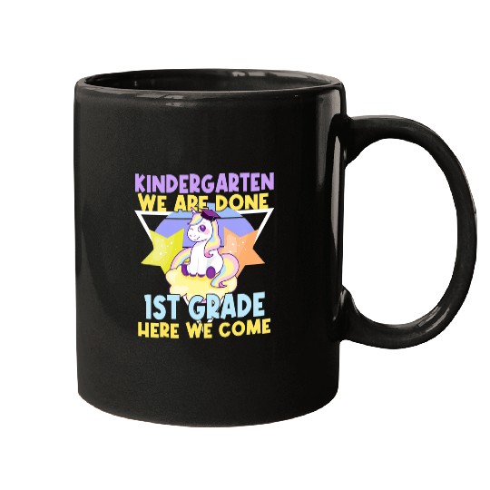 Unicorn Pet Kids Kindergarten Graduation Pastel Unicorn Girls Mugs
