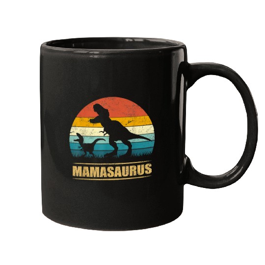 Dinosaur Pet Mamasaurus T rexs Dinosaur Funny Mama Saurus Family Matching 2 8 Mugs