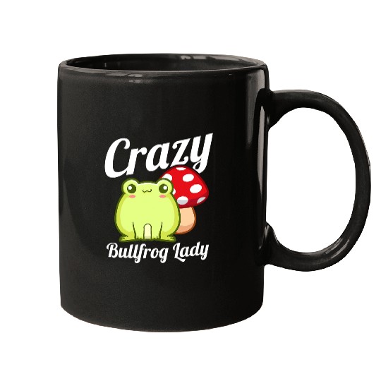 Frog Pet crazys Bullfrog Lady Frog Lover Toad Catching Mugs