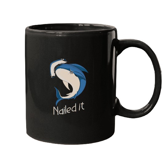 Shark Pet Nailed It Hammerhead Shark Marine Biologist Mugs