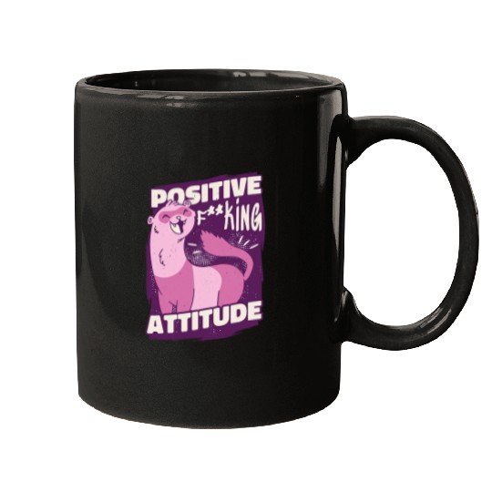 Ferret Pet Positive Attitude Ferret Cool Retro Fun Weird Bizarre Art Mugs