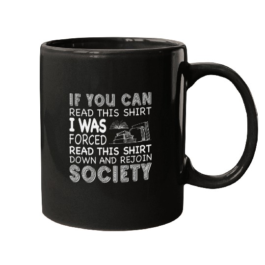 Book Fun Rejoin Society Book Lover Bookworm Libary 14 Mugs