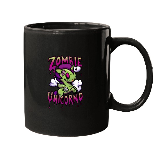 Unicorn Pet Tokidoki Halloween Zombie Unicorno Milo Portrait Mugs