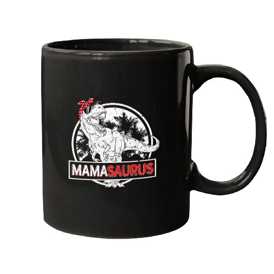 Dinosaur Pet Mamasaurus T rexs Dinosaur Funny Mama Saurus Mothers Family2 Mugs
