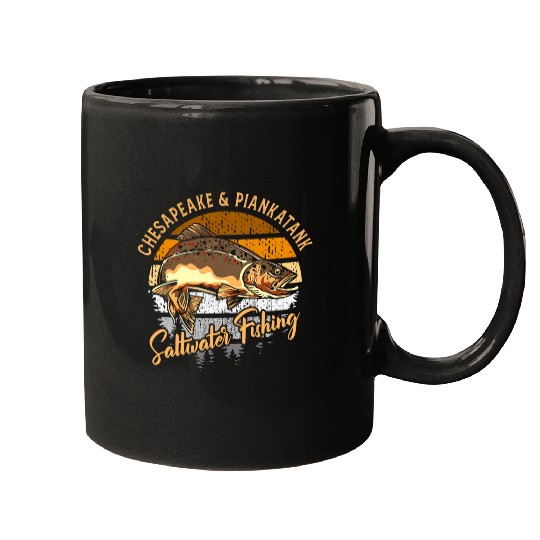 Fishing Fun Piankatank River Chesapeake Bay Trout Fishing 6 Mugs