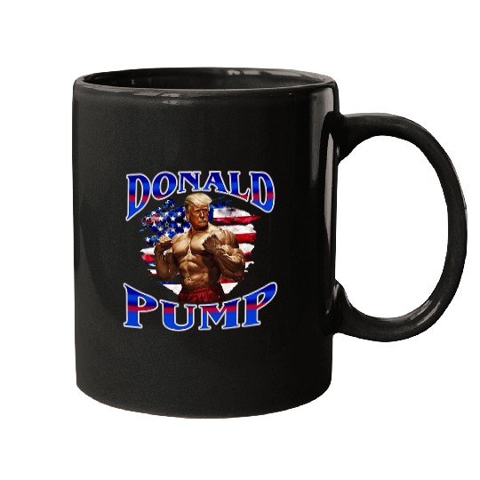 Donald Pump Gym Graphic Funny Workout Fitness Weightlifting 21 Mugs