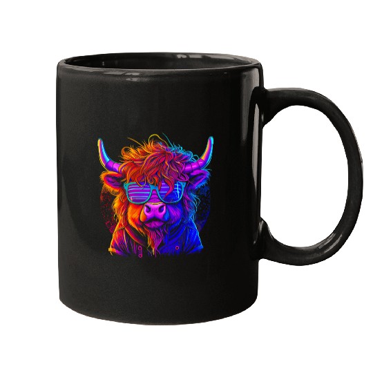 Cow Pet Scottish Highland Cow Cattle Hairy Cow 031 Mugs