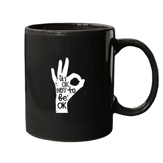 suicides Prevention 988 Ribbon Its Okay to Not be Okay Hand Mugs