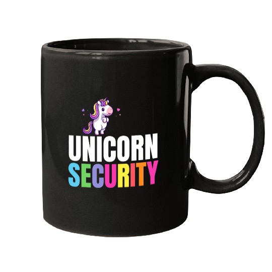 Unicorn Pet Security Halloween Dad Mom Daughter Party Costume 2 Mugs
