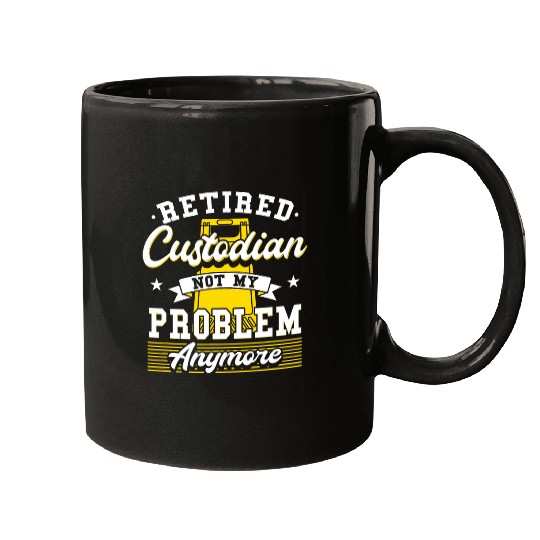 School Custodian Design For Janitor 2Retired Custodian 21 Mugs