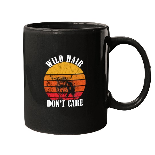 Cow Pet Scottish Highland Cow Scottish Cow Lover Retro vintages Mugs