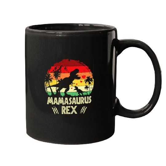 Dinosaur Pet Mamasaurus rexs T rexs Dinosaur Lovers Mothers Day Mugs