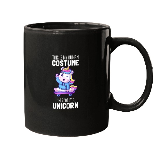 Unicorn Pet This Is My Human Costume Im Really A Unicorn Cute 8 Mugs