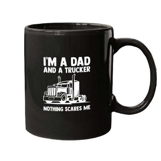 Truck Fun Trucker Big Rig SemiTrailer Truck Driver Funny Trucker Mugs