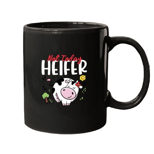 Cow Pet Not Today Heifer Women Baby Girl Toddler Outfit Cow Mugs